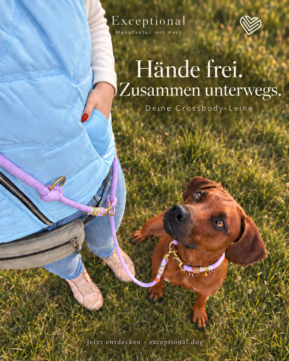 Warum ich beim Gassi die Hände in den Taschen habe (und Nala trotzdem an der Leine)
