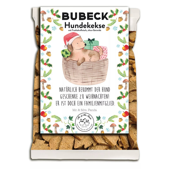 Mr. & Mrs. Panda Weihnachtskekse für Hunde 210 g – Motiv Familienmitglied