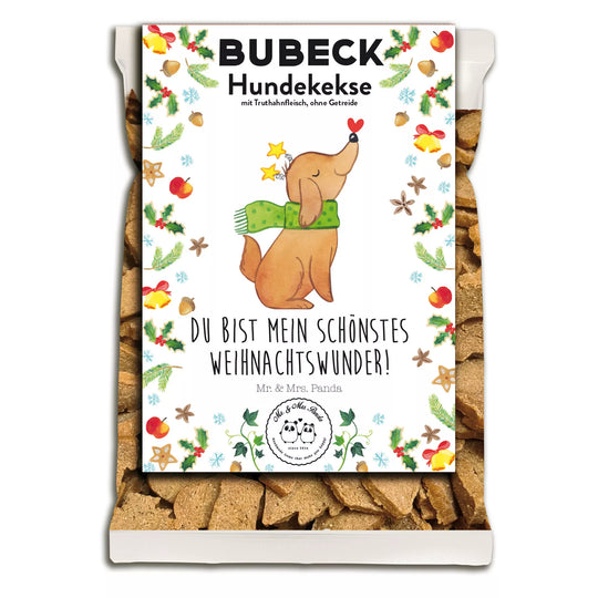 Mr. & Mrs. Panda Weihnachtskekse für Hunde 210 g – Motiv Weihnachtswunder