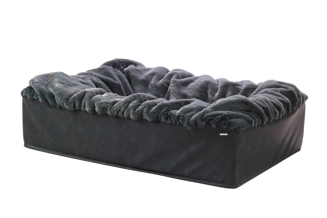 Hundebett Buddelbox® in Dunkelgrau – Produktansicht, Exceptional