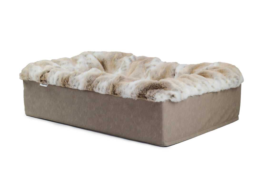 Hundebett Buddelbox® in Luchs – Produktansicht, Exceptional