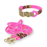 Set | Tauhalsband und Leine 'Flamingo Glow'