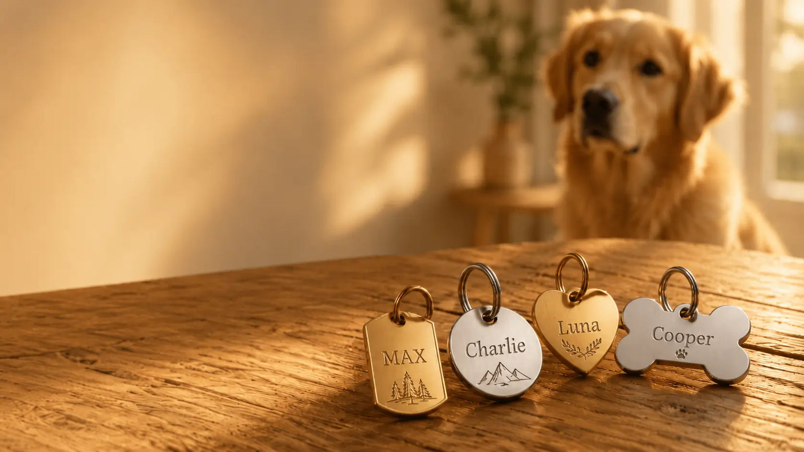 Exceptional Hundemarken mit individueller Gravur