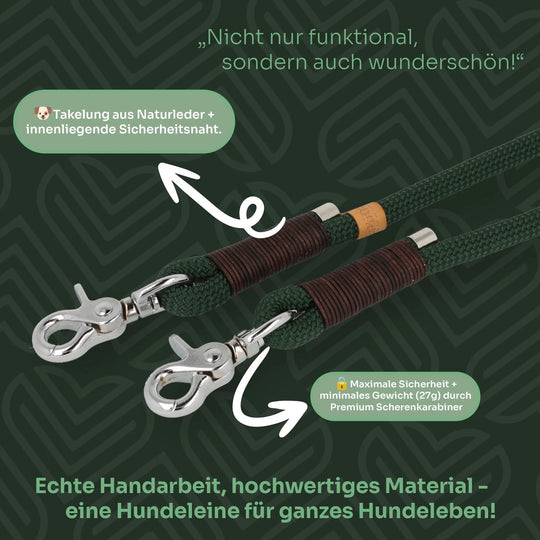Set | Tauhalsband und Leine 'Waldzauber' Exceptional - Manufaktur mit Herz