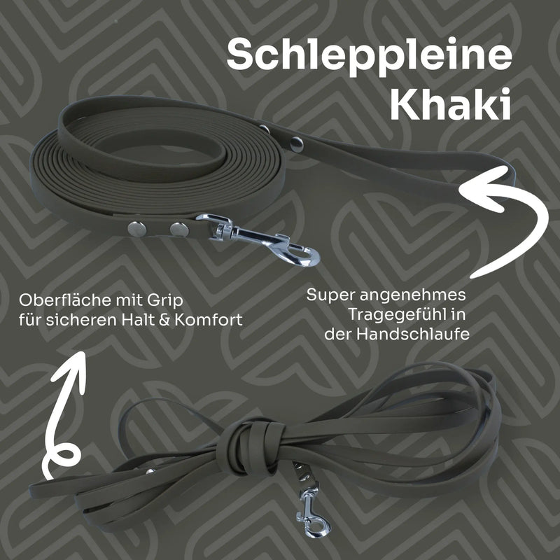 Wasserfeste Schleppleine aus BioThane® Exceptional - Manufaktur mit Herz