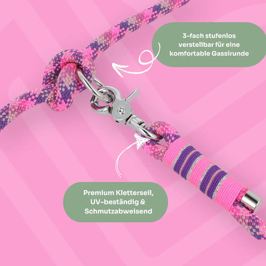 Set | Tauhalsband und Leine 'Bubblegum' Exceptional - Manufaktur mit Herz