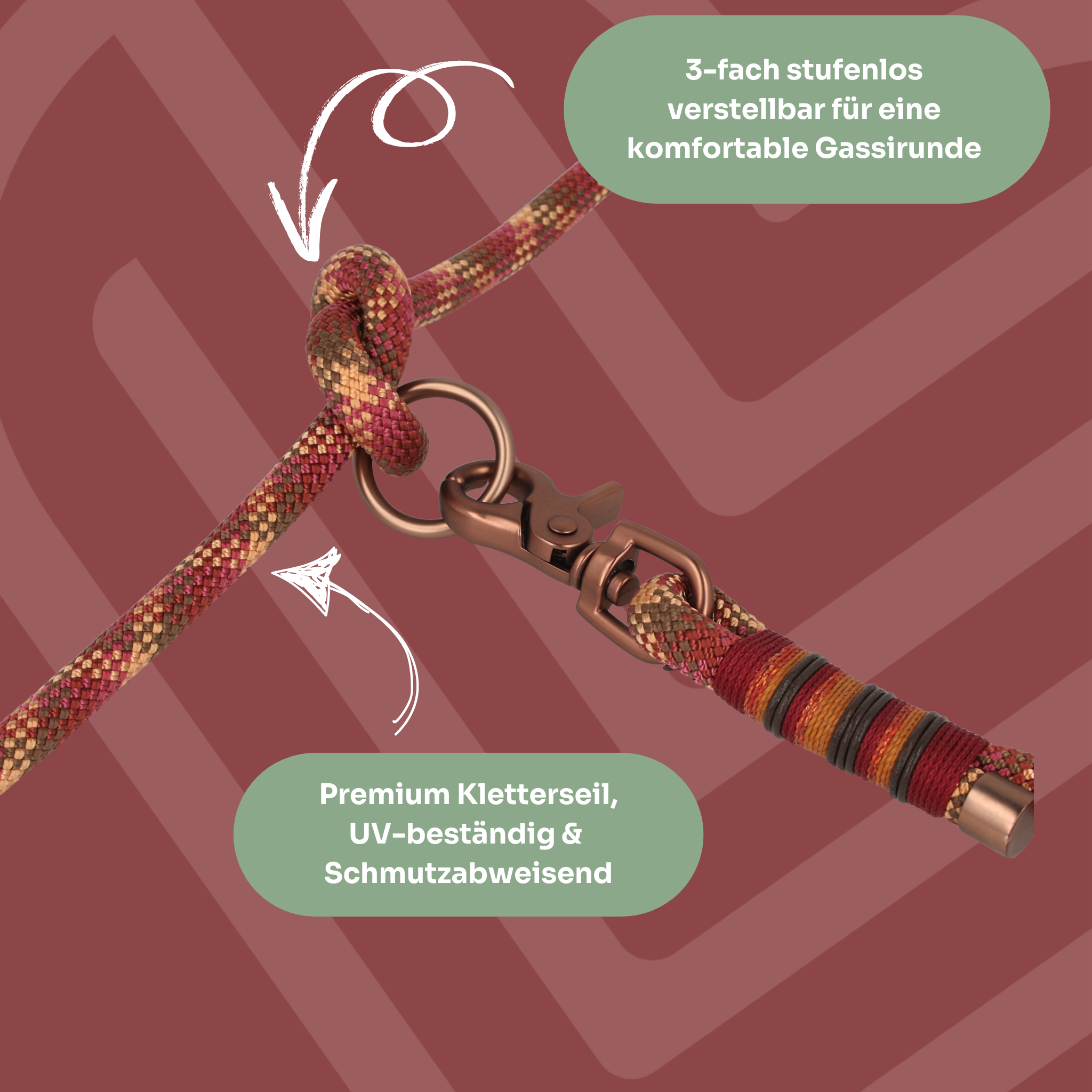 Set | Tauhalsband und Leine 'Maple Glow'