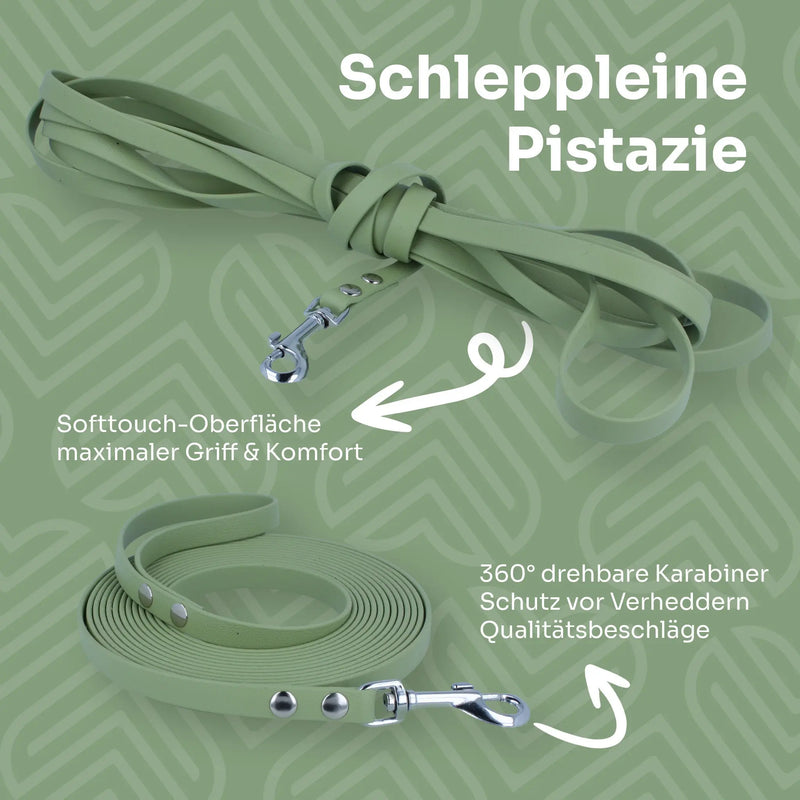 Wasserfeste Schleppleine aus BioThane® Exceptional - Manufaktur mit Herz