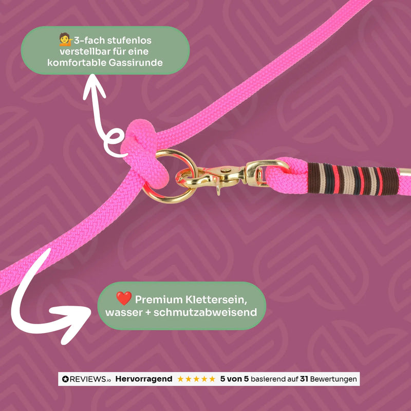 Tauleine 'Flamingo Glow' – Verstellmöglichkeit der Länge, Exceptional