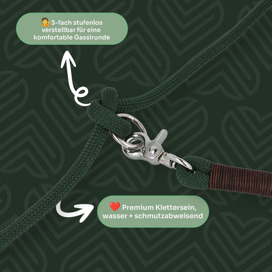 Set | Tauhalsband und Leine 'Waldzauber' Exceptional - Manufaktur mit Herz