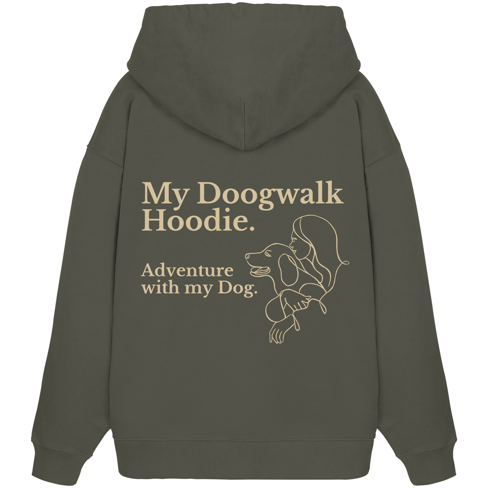 „Adventure with my Dog“ Hoodie - Organic Oversize Hoodie