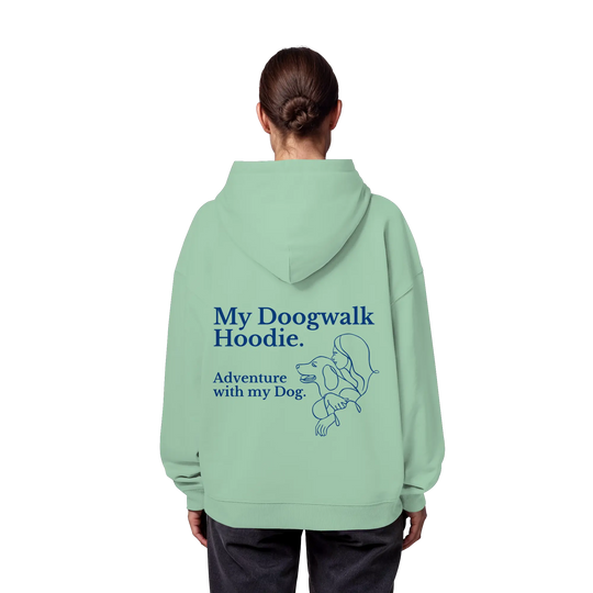 „Adventure with my Dog“ Hoodie - Organic Oversize Hoodie Exceptional - Manufaktur mit Herz