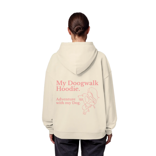 „Adventure with my Dog“ Hoodie - Organic Oversize Hoodie Exceptional - Manufaktur mit Herz