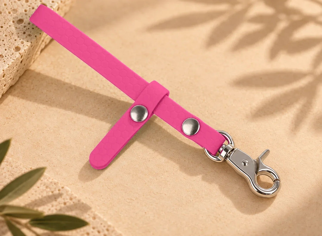 Schleppleinenhalter Hexa Viva Magenta, einzeln mit Karabiner – Exceptional