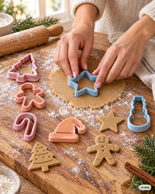 Hundekekse ausstechen mit dem Ausstecher-Set Weihnachtsbäckerei #set_weihnachtsb-ckerei