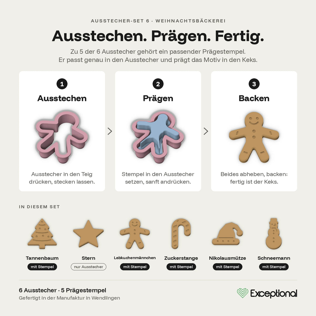 Anleitung Ausstecher und Prägestempel aus dem Hundekeks-Set Weihnachtsbäckerei #set_weihnachtsb-ckerei