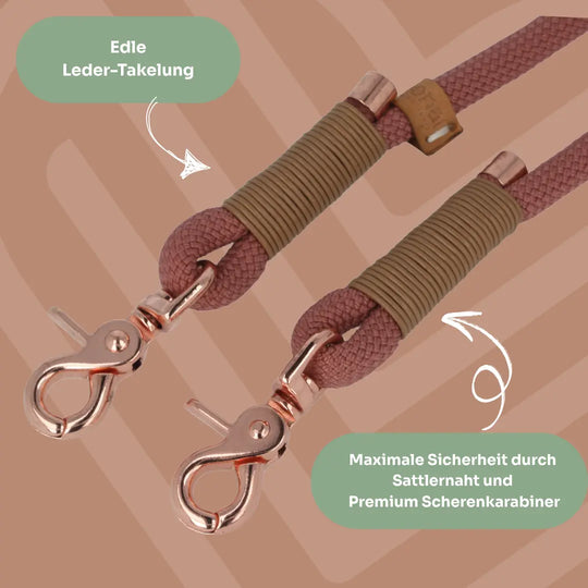 Set | Tauhalsband und Tauleine 'Luxe Amour'