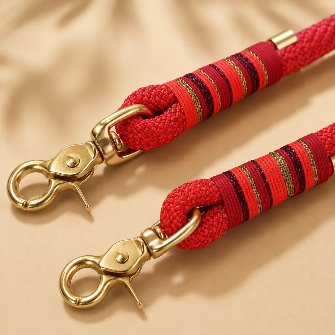 Set | Tauhalsband und Tauleine 'Coral Crush'