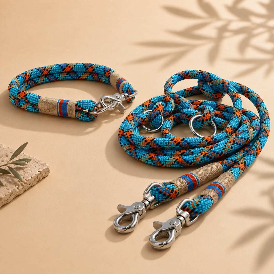 Set | Tauhalsband und Leine 'Eisvogel'
