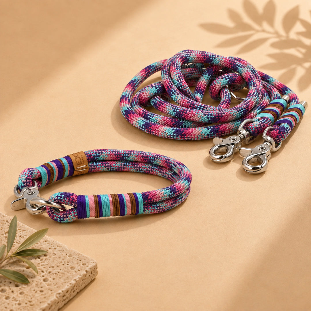 Set | Tauhalsband und Leine 'Mermaid Shimmer'