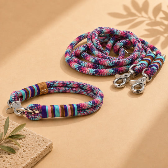 Set | Tauhalsband und Leine 'Mermaid Shimmer'