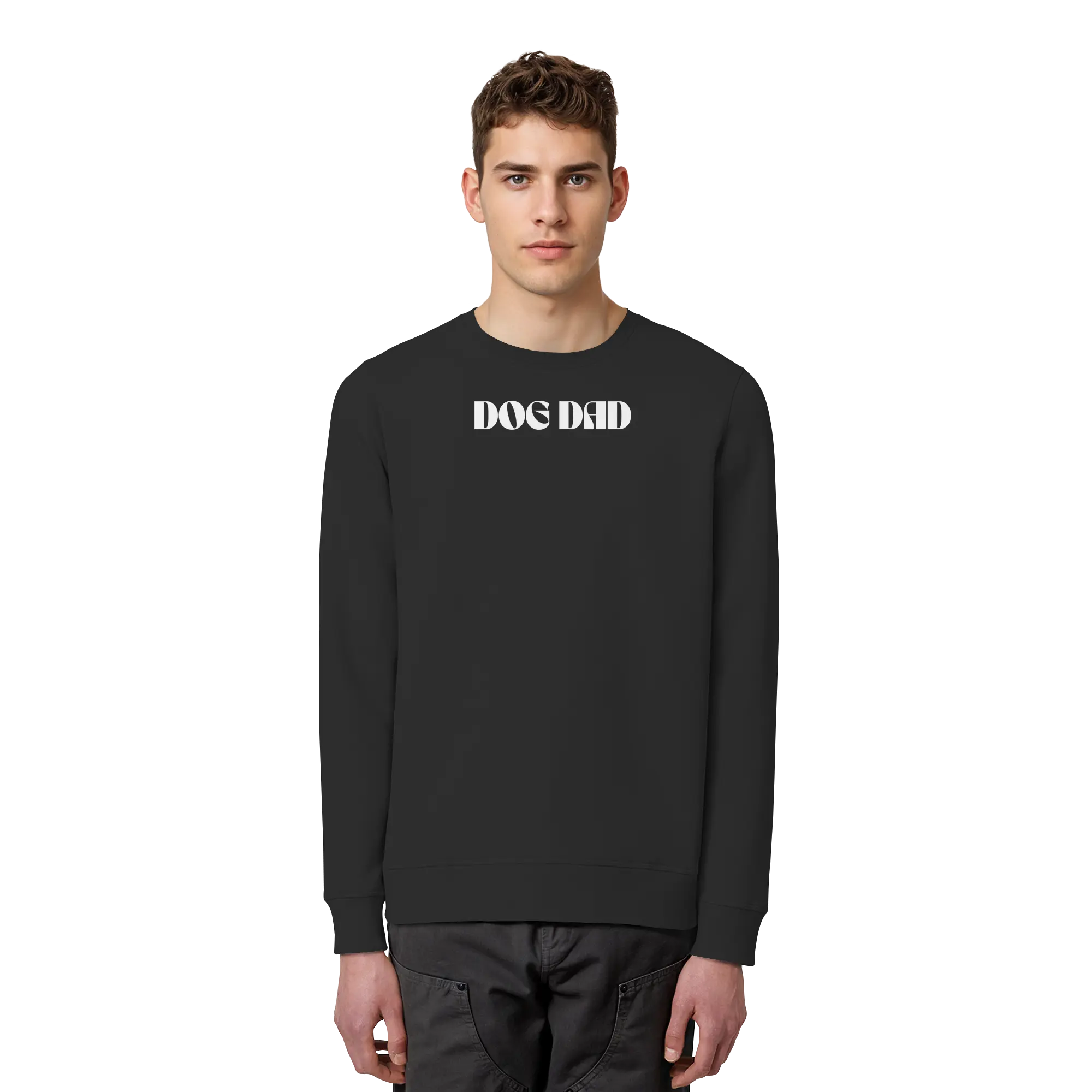 DOG DADS CLUB – „Chosen by my dog.“  - Organic Basic Unisex Sweatshirt Exceptional - Manufaktur mit Herz
