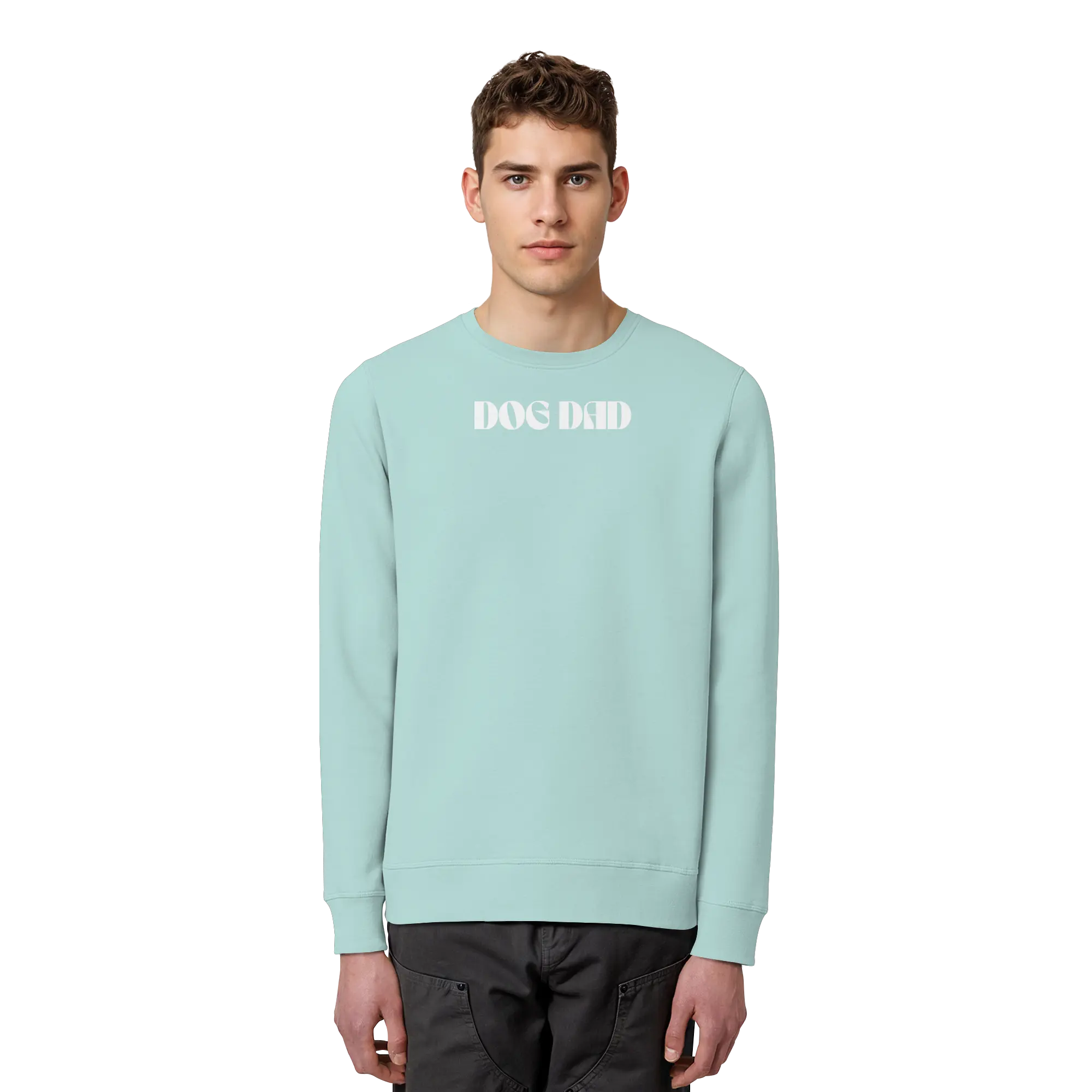 DOG DADS CLUB – „Chosen by my dog.“  - Organic Basic Unisex Sweatshirt Exceptional - Manufaktur mit Herz