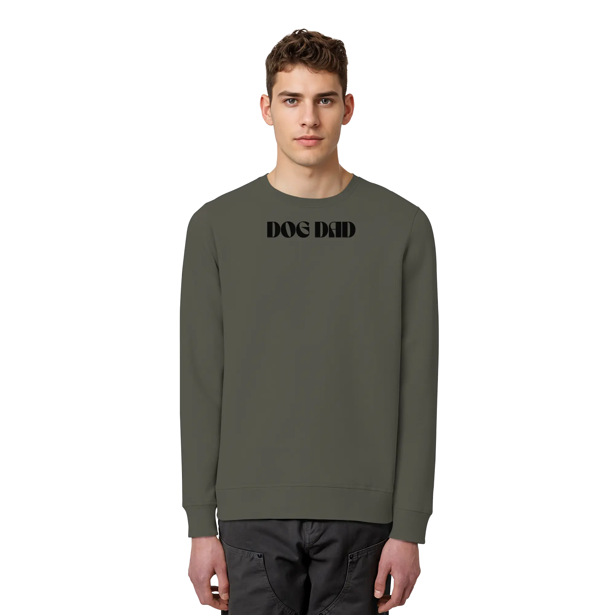 DOG DADS CLUB – „Chosen by my dog.“  - Organic Basic Unisex Sweatshirt Exceptional - Manufaktur mit Herz
