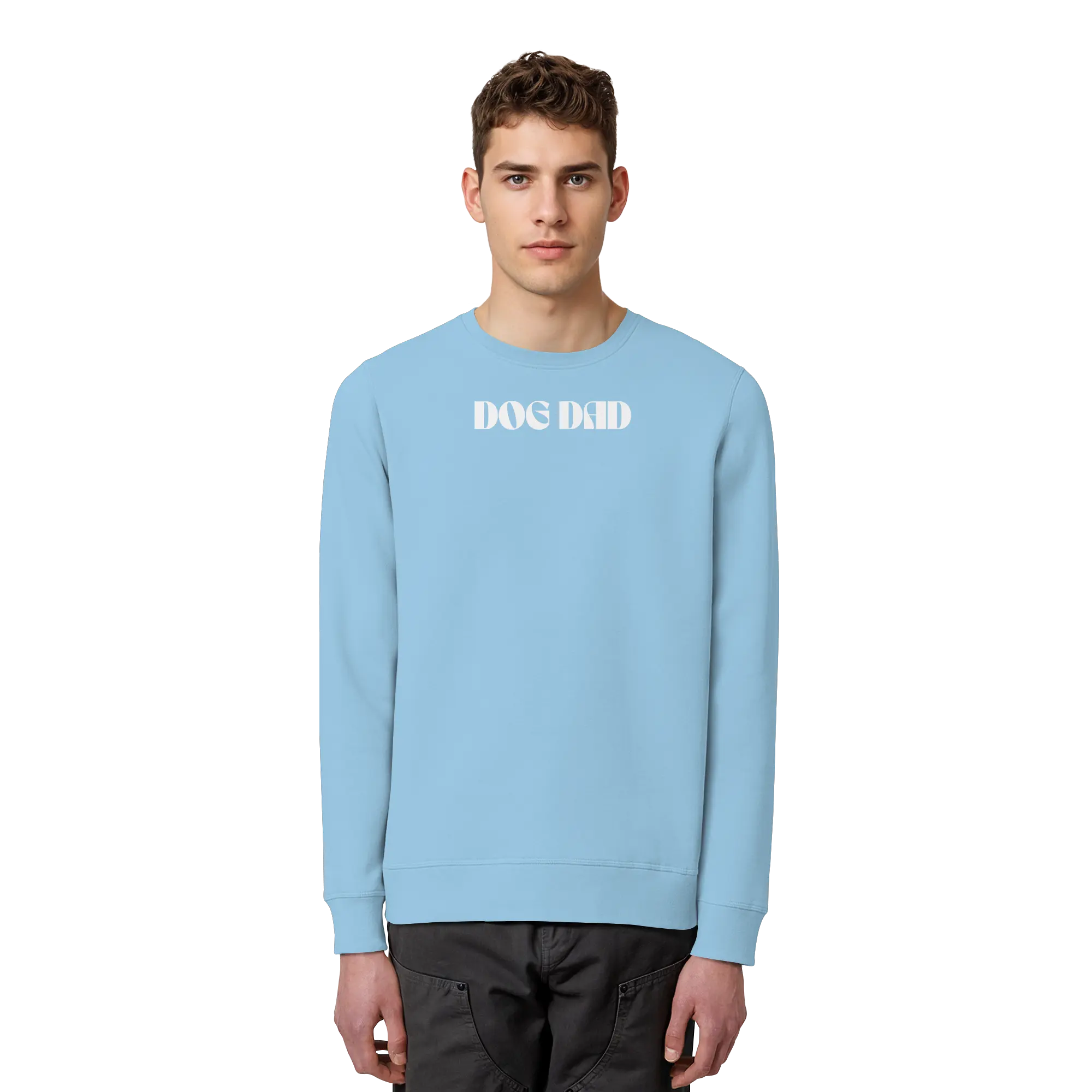 DOG DADS CLUB – „Chosen by my dog.“  - Organic Basic Unisex Sweatshirt Exceptional - Manufaktur mit Herz