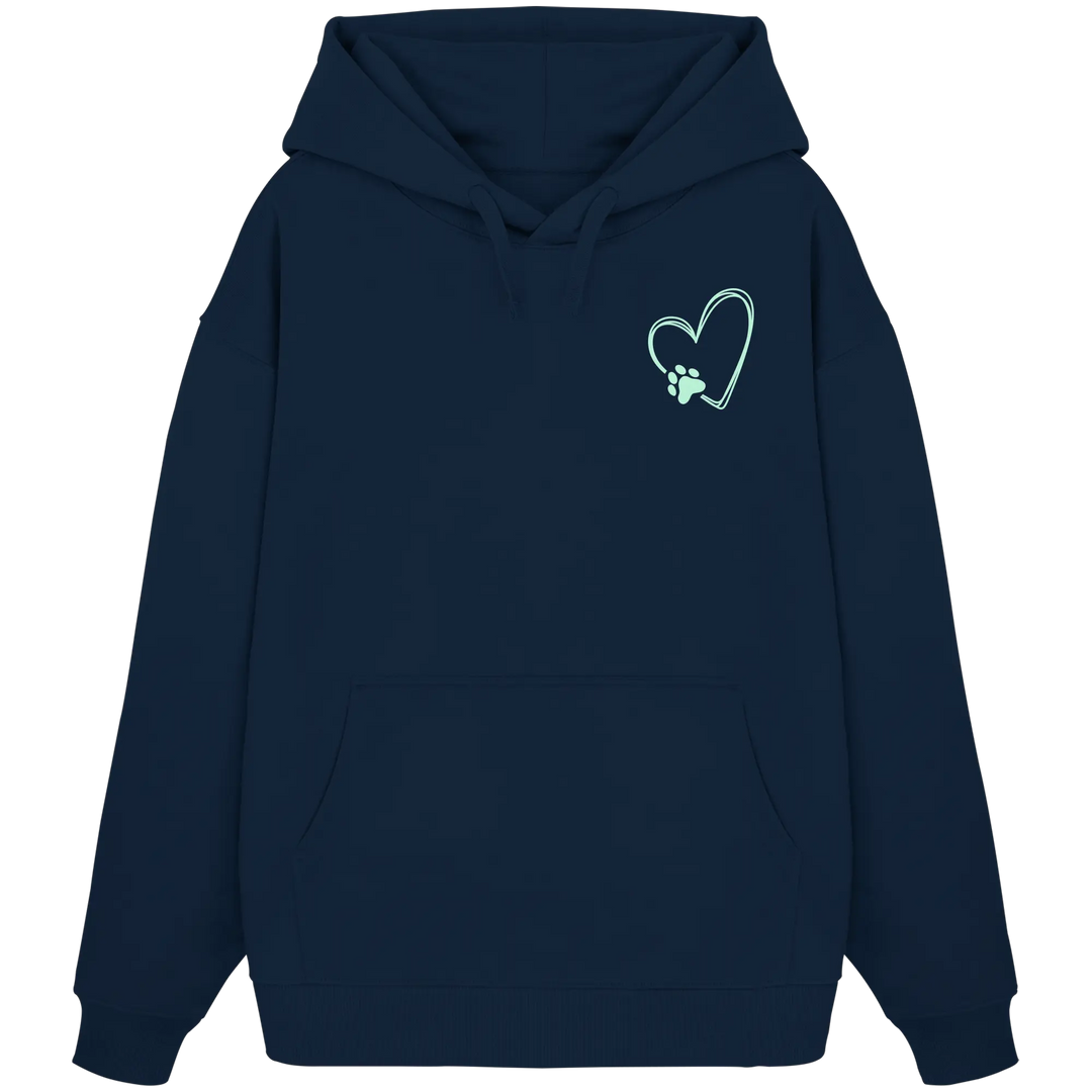 „Adventure with my Dog“ Hoodie - Organic Oversize Hoodie Exceptional - Manufaktur mit Herz