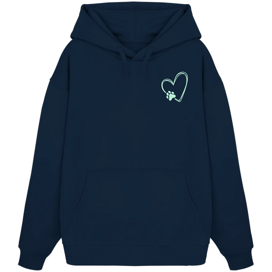 „Adventure with my Dog“ Hoodie - Organic Oversize Hoodie Exceptional - Manufaktur mit Herz
