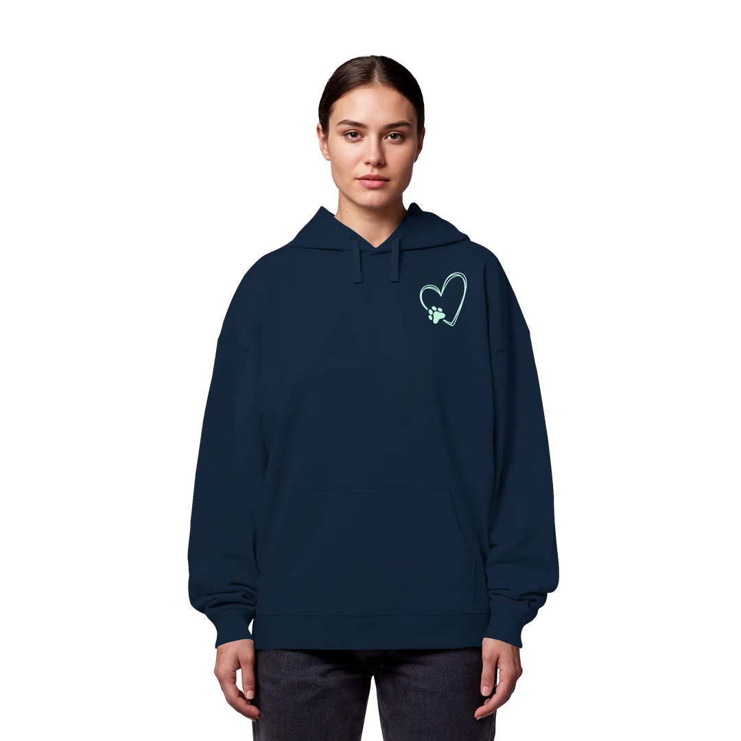 „Adventure with my Dog“ Hoodie - Organic Oversize Hoodie Exceptional - Manufaktur mit Herz