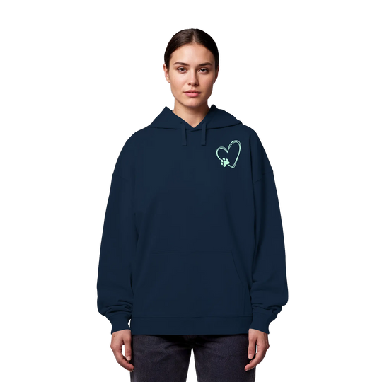 „Adventure with my Dog“ Hoodie - Organic Oversize Hoodie Exceptional - Manufaktur mit Herz
