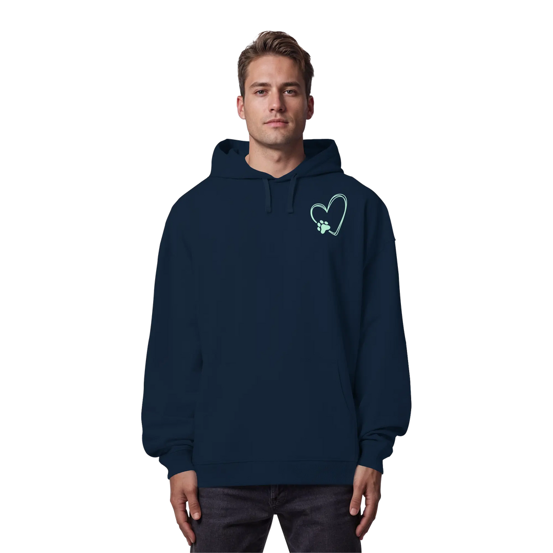 „Adventure with my Dog“ Hoodie - Organic Oversize Hoodie Exceptional - Manufaktur mit Herz
