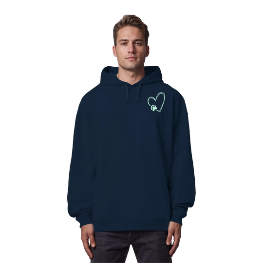 „Adventure with my Dog“ Hoodie - Organic Oversize Hoodie Exceptional - Manufaktur mit Herz