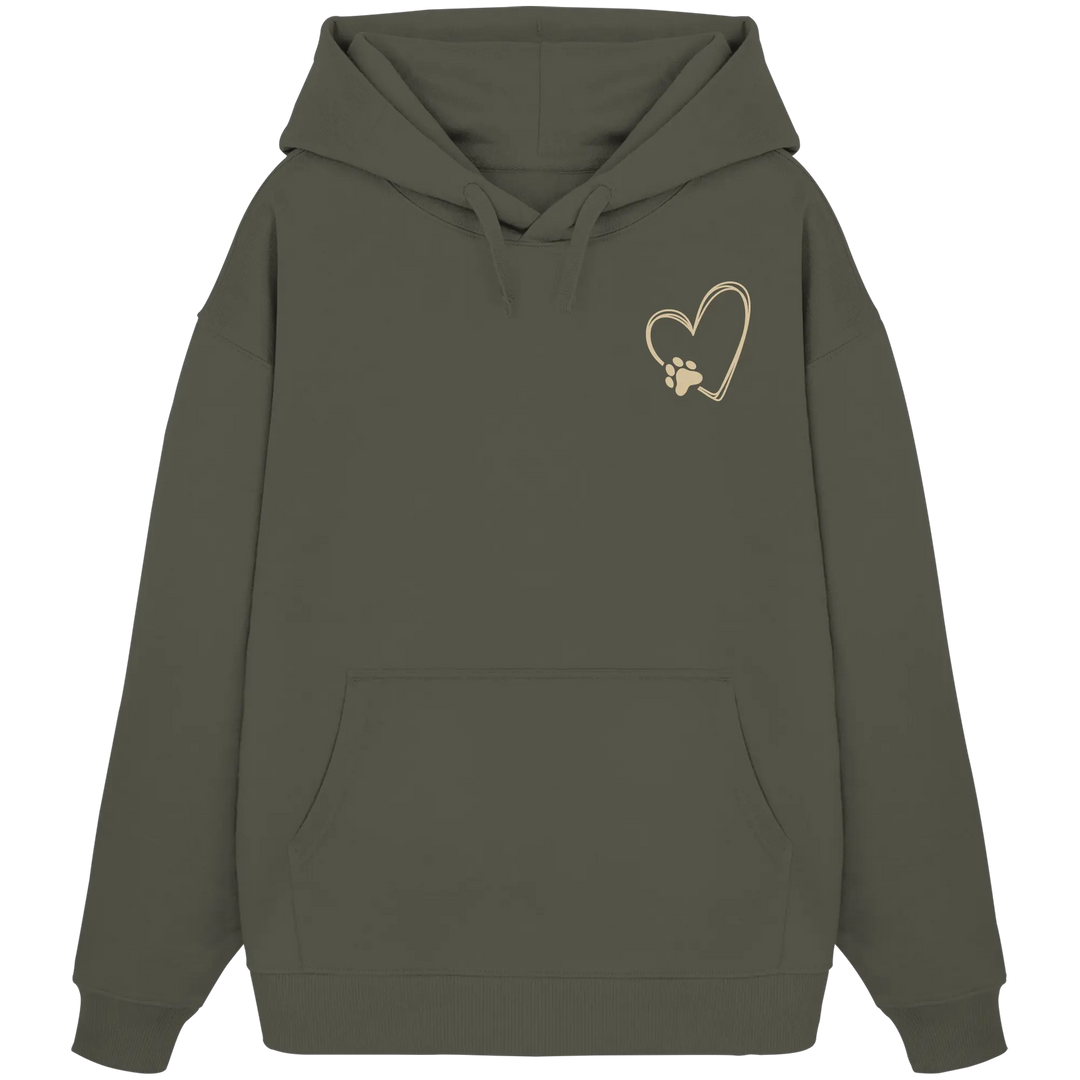 „Adventure with my Dog“ Hoodie - Organic Oversize Hoodie Exceptional - Manufaktur mit Herz