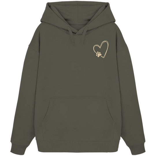 „Adventure with my Dog“ Hoodie - Organic Oversize Hoodie Exceptional - Manufaktur mit Herz