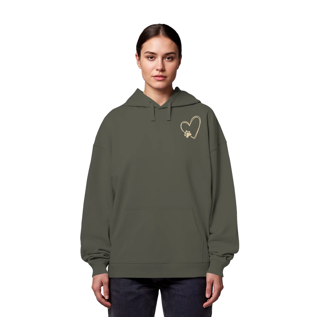 „Adventure with my Dog“ Hoodie - Organic Oversize Hoodie Exceptional - Manufaktur mit Herz
