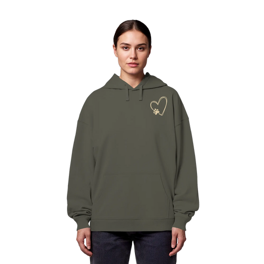 „Adventure with my Dog“ Hoodie - Organic Oversize Hoodie Exceptional - Manufaktur mit Herz