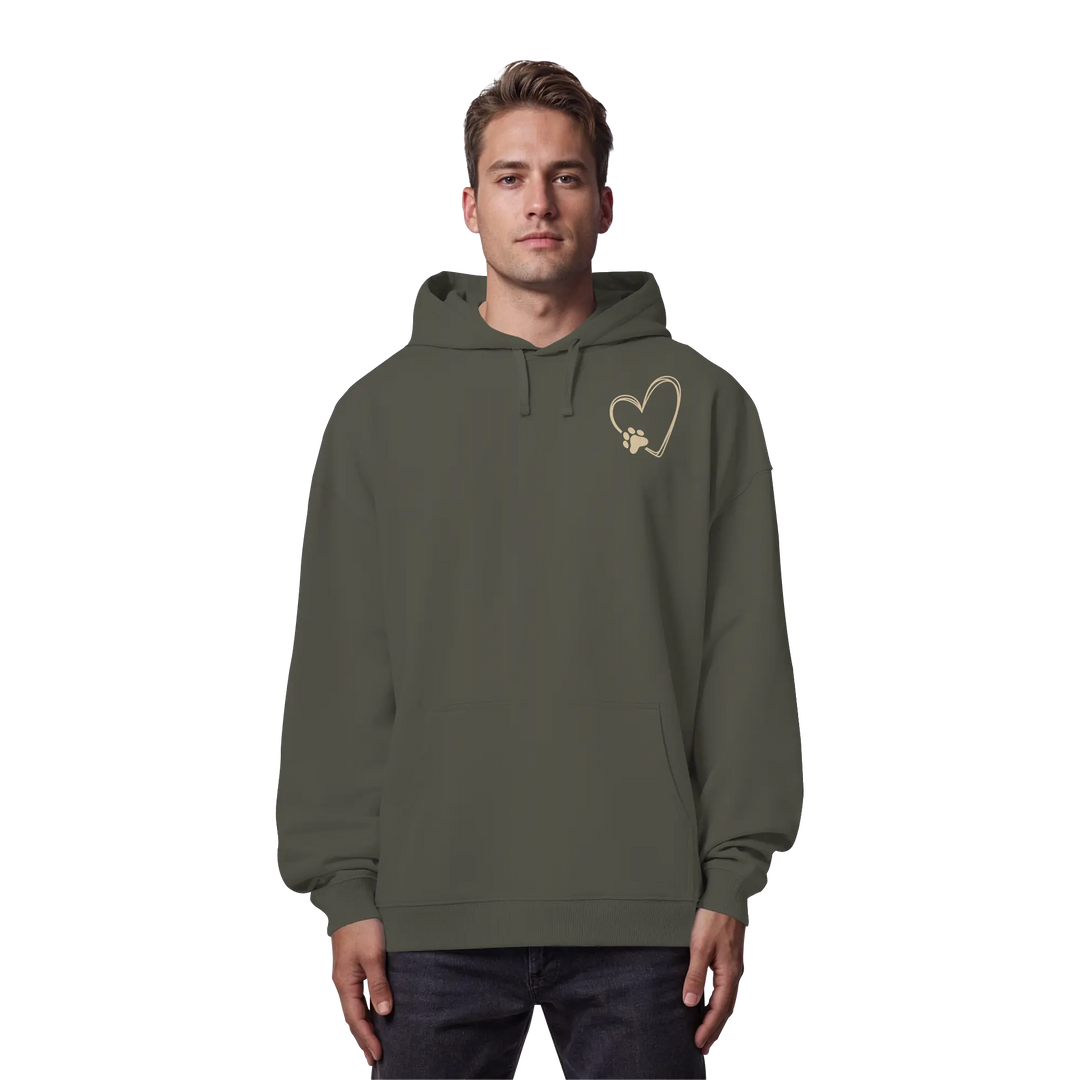 „Adventure with my Dog“ Hoodie - Organic Oversize Hoodie Exceptional - Manufaktur mit Herz