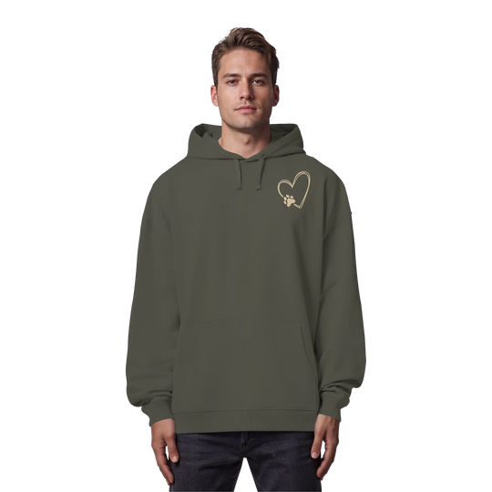 „Adventure with my Dog“ Hoodie - Organic Oversize Hoodie Exceptional - Manufaktur mit Herz