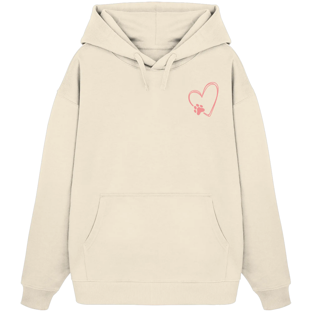 „Adventure with my Dog“ Hoodie - Organic Oversize Hoodie Exceptional - Manufaktur mit Herz