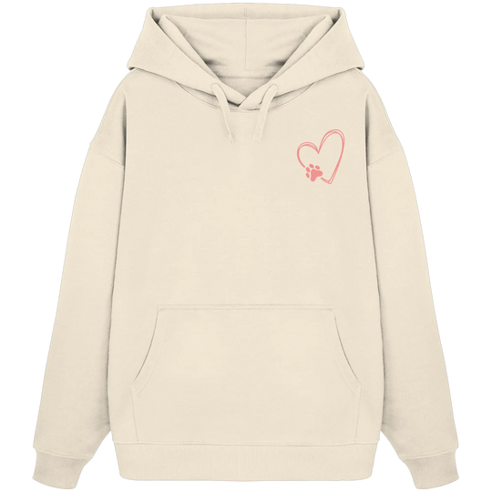 „Adventure with my Dog“ Hoodie - Organic Oversize Hoodie Exceptional - Manufaktur mit Herz