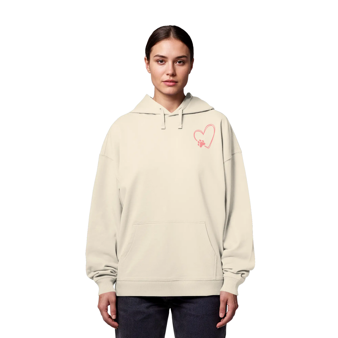 „Adventure with my Dog“ Hoodie - Organic Oversize Hoodie Exceptional - Manufaktur mit Herz