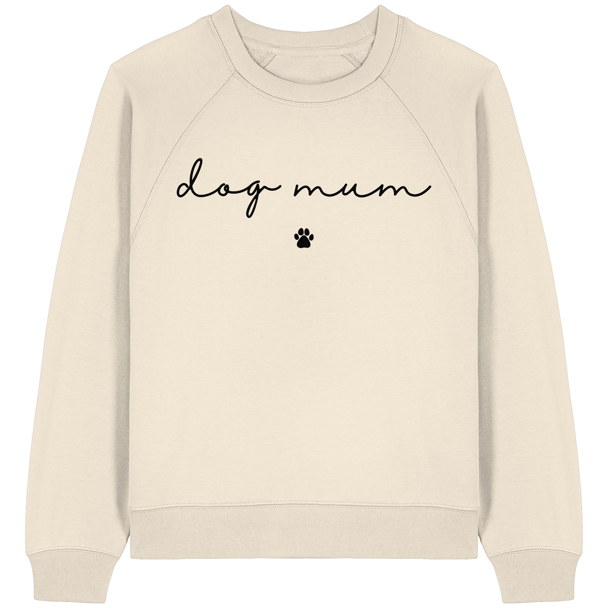 Dog Mum Essential - Womens Organic Raglan Sweatshirt