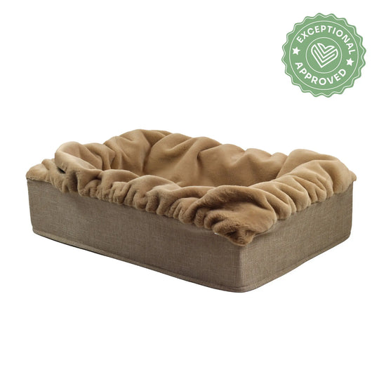 Hundebett Buddelbox Beige Exceptional - Manufaktur mit Herz