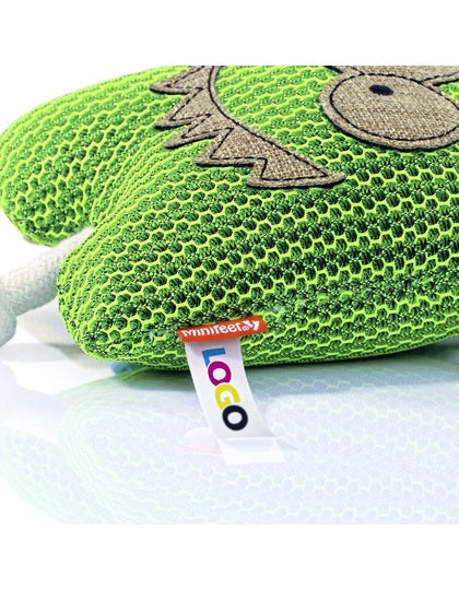 Hundespielzeug Gespenst Detail – Strickoberfläche und Label