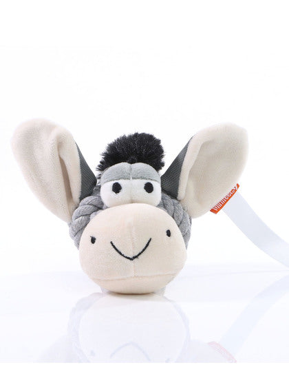 Hundespielzeug Knotentier Esel – MiniFeet® Plüsch mit Seilknoten