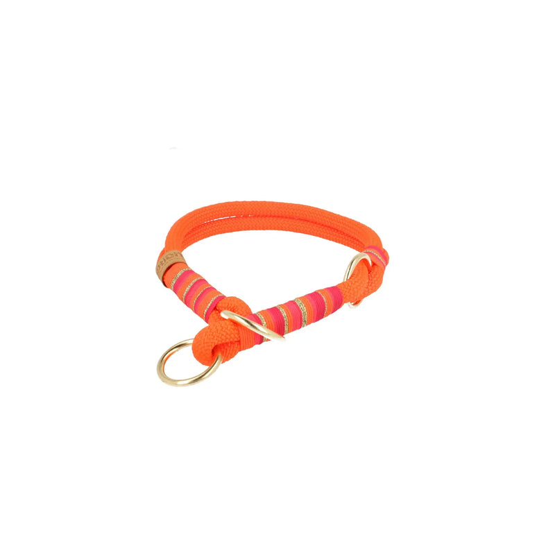 Zugstopp-Halsband aus Tau 'Fuego Ibiza' – Maßanfertigung aus Premium-Segeltau, Exceptional