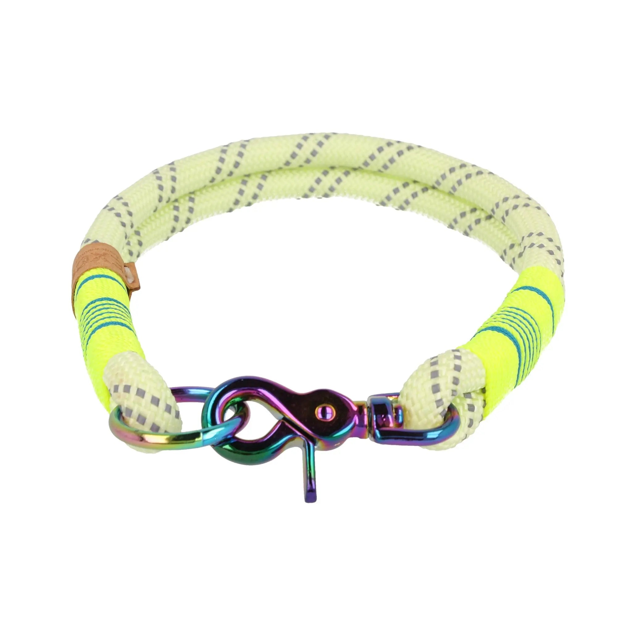 Tauhalsband 42 cm 'fluoreszierend petrol' Exceptional - Manufaktur mit Herz